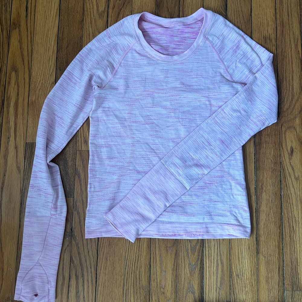 Lululemon Pink Long Sleeve Swiftly Tech